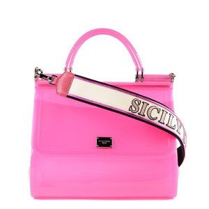 DG Pink Pvc Crossbody Bag